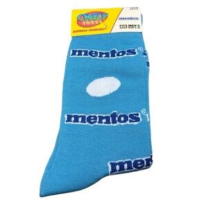 3/$20 Mentos Crazy Food Themed Socks for Cozy Funny Gift for Snack Lovers Unisex